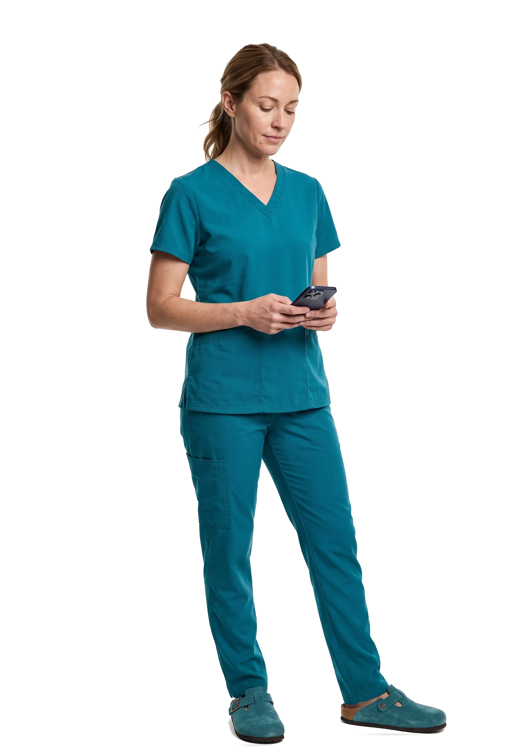 Clinician using MedStack during a visit